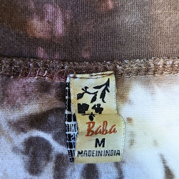 Baba Indian Handcrafted Tie-Dye Maxi Skirt | Tulip Hem & Boho Style | Size M - Picture 12 of 13